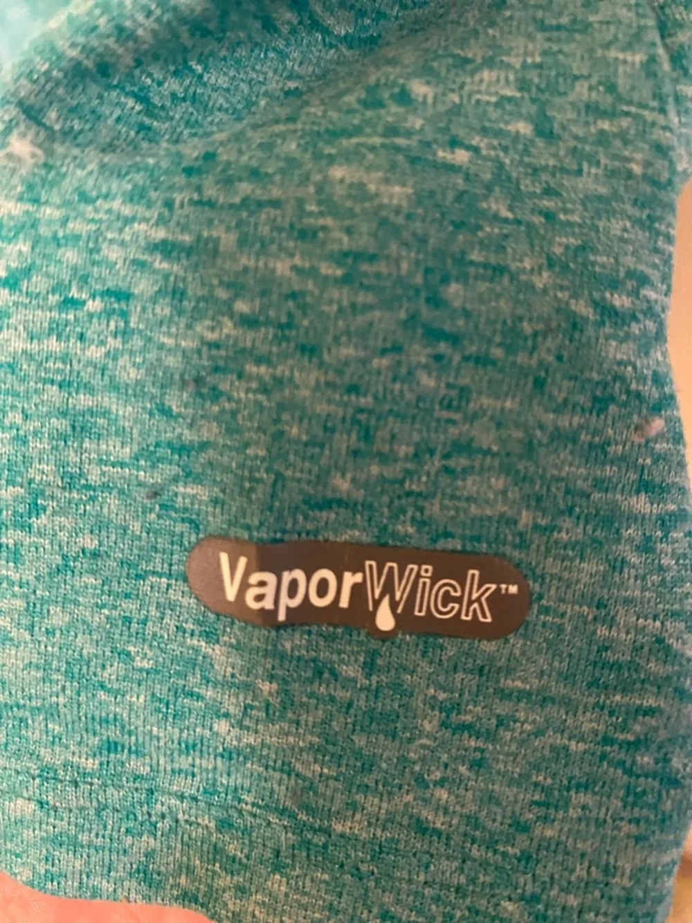 The North Face Teal Heather Tee with Lime Logo - Picture 3 of 3